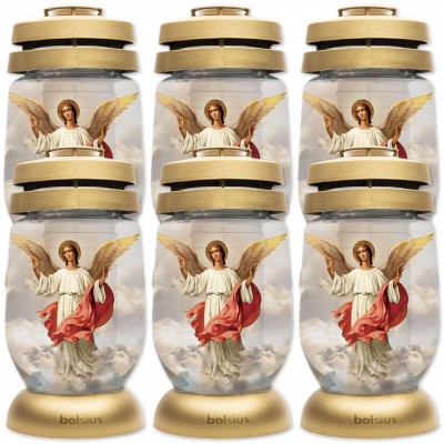 Svíčky Bolsius 3S 17 Andělské zlaté vložky 36h 1,5 dne 6 kusů