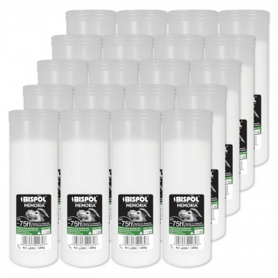 Paraffin candle inserts Bispol P280 75h 20 pieces