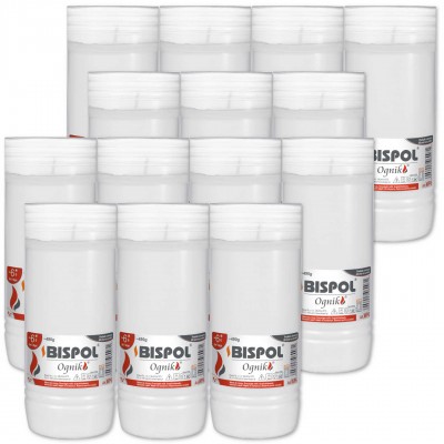 Paraffin candle inserts Bispol WP6 144h 6 days 14 pieces