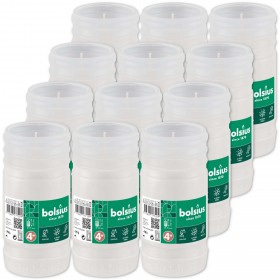 Wkłady do zniczy parafinowe Bolsius NR 4W 4D RP4W 79h 12 sztuk