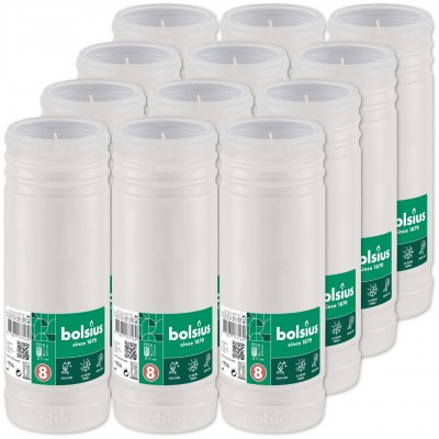 Wkłady do zniczy parafinowe Bolsius NR 8 8,5D RP8 170h 12 sztuk