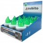 Subito Comet LED candle inserts, 12 pieces, green