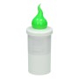 Subito S6 LED candle inserts, 12 pieces, green