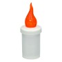 Subito S5 LED candle inserts, 12 pieces, orange