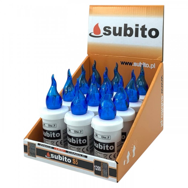 Wkłady LED Subito S5 12szt. niebieskie