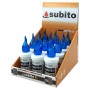 Wkłady do zniczy LED Subito S5 12 sztuk niebieskie