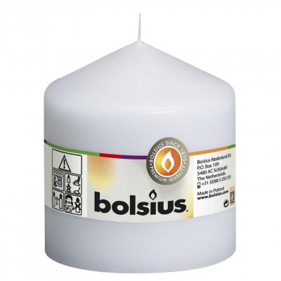 Bolsius sloupová svíčka 100/98mm bílá 1 ks.