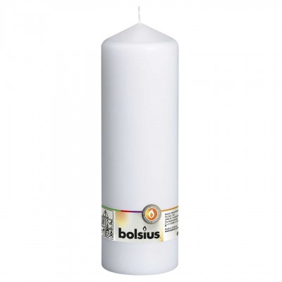 Bolsius pillar candle 300/98mm white 1 pc.