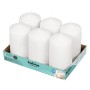 Bolsius pillar candles 150/78mm white, 6 pieces