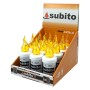 Wkłady do zniczy LED Subito S5 12 sztuk żółte