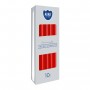 Bispol Candles Aura s30-030 7h 10 pieces, red