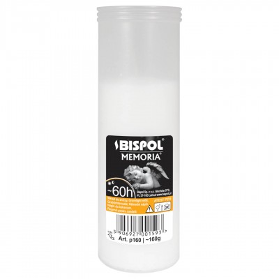Vložka do sviečky parafínová Bispol P160 60h 1 ks