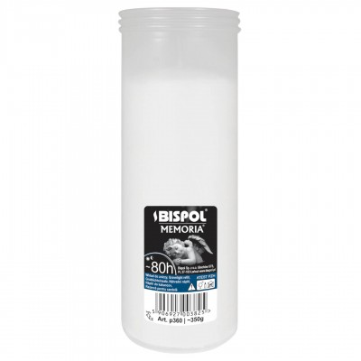 Paraffin candle insert Bispol P360 80h 1 piece