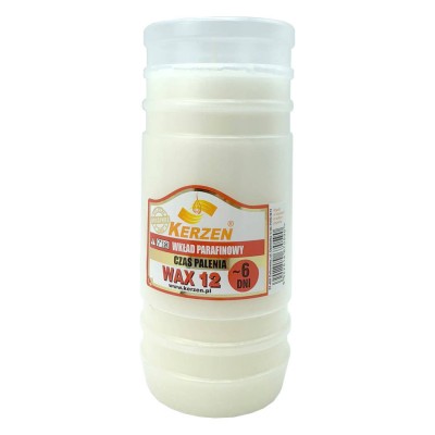Paraffin candle insert Kerzen WAX 12 144h 1 piece