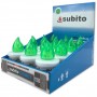 Wkłady do zniczy LED Subito Comet 12 sztuk zielone