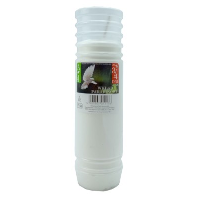 Vložka do sviečky parafínová PŁOMYK A-4 (20,5cm) 72-96h 1 ks.