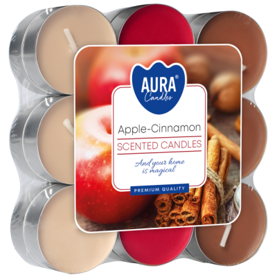 BISPOL Aura scented heaters p15-18-87 (Apple & Cinnamon) 4h 18pcs.