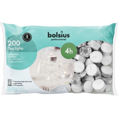 BOLSIUS unscented warmers 38mm 4h 200pcs.