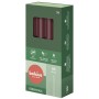 BOLSIUS Torpeda table candles 170/20 (burgundy) ~5h 8pcs.