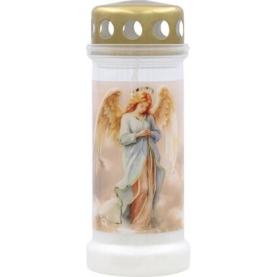 Plastic candle filled with water BOLSIUS NR 6L Angel 17cm ~70h