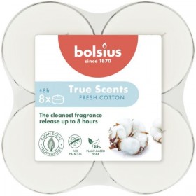 BOLSIUS scented heaters 57mm (Fresh cotton) ~8h 8pcs.