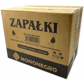 MONONEGRO short matches 1000 boxes (1000 x ~38pcs.) 44mm