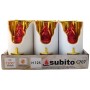 Subito C707 H125 LED candle inserts 6 pieces gold-red