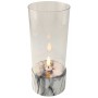 Świeca LED SUBITO C701 H190 marmur (677)