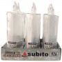 LED trblietavá sviečka SUBITO C502 H180 studená biela (926) 6 kusov