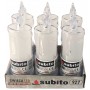 Świeca brokatowa LED SUBITO C502 H180 biała ciepła (927) 6 sztuk