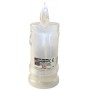Świeca brokatowa LED SUBITO C502 H145 biała zimna (976) 6 sztuk