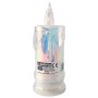 Świeca brokatowa LED SUBITO C502 H145 OPAL biała ciepła (979) 6 sztuk