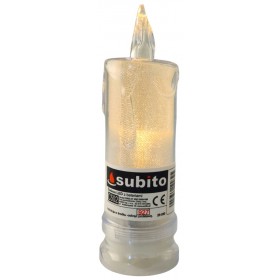 LED trblietavá sviečka SUBITO C502 H180 teplá biela (927) 1 kus