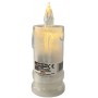 Świeca brokatowa LED SUBITO C502 H145 biała ciepła (977) 1 sztuka