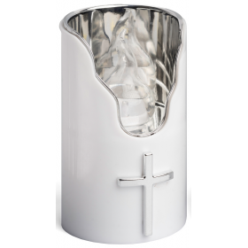 LED insert for SUBITO C707 H125 shrine candles silver/white 1 piece