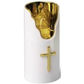 LED vložka pre kaplnkové sviečky SUBITO C707 H150 zlatá/žltá 1 kus