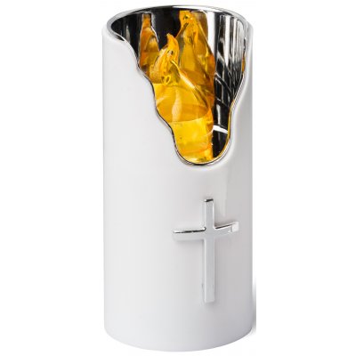 LED insert for SUBITO C707 H150 shrine candles silver/yellow 1 piece