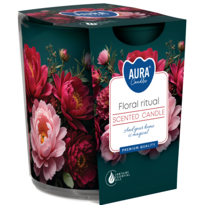 BISPOL Aura scented candle sn72s-62 (Floral ritual) ~22h