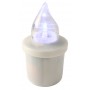 LED insert for SUBITO Comet chapel candles white up to 2400h 1 pc.