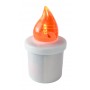 LED insert for SUBITO Comet chapel candles, orange, up to 2400h, 1 pc.