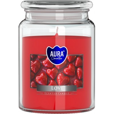 Świeca zapachowa BISPOL Aura snd99-105 (Love) ~100h