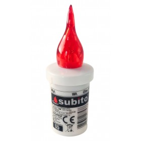 Wkład LED do zniczy kapliczek SUBITO S5 czerwony do 1200h 1szt.