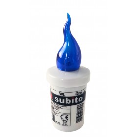 LED insert for SUBITO S5 chapel candles, blue, up to 1200h, 1 pc.