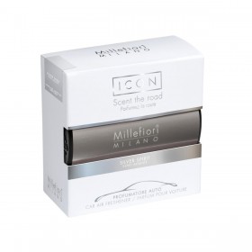 Car air freshener for grille MILLEFIORI Milano ICON SILVER SPIRIT