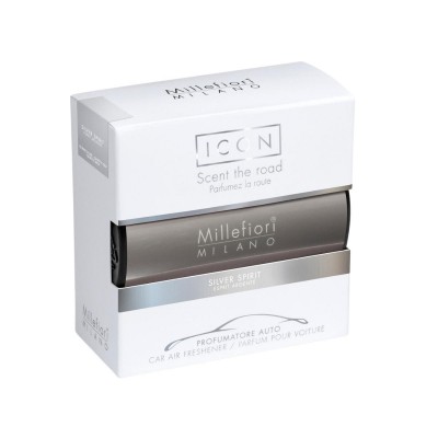 Zapach samochodowy do kratki MILLEFIORI Milano ICON SILVER SPIRIT