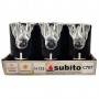Subito C707 H125 LED candle inserts 6 pieces black silver white (593)