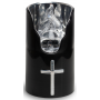 Subito C707 H125 LED candle inserts 6 pieces black silver white (593)