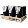 Subito C707 H125 LED candle inserts 6 pieces black silver white (593)