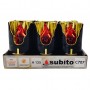 Subito C707 H125 LED candle inserts 6 pieces black gold-red (479)