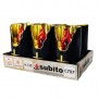 Subito C707 H125 LED candle inserts 6 pieces black gold-red (479)